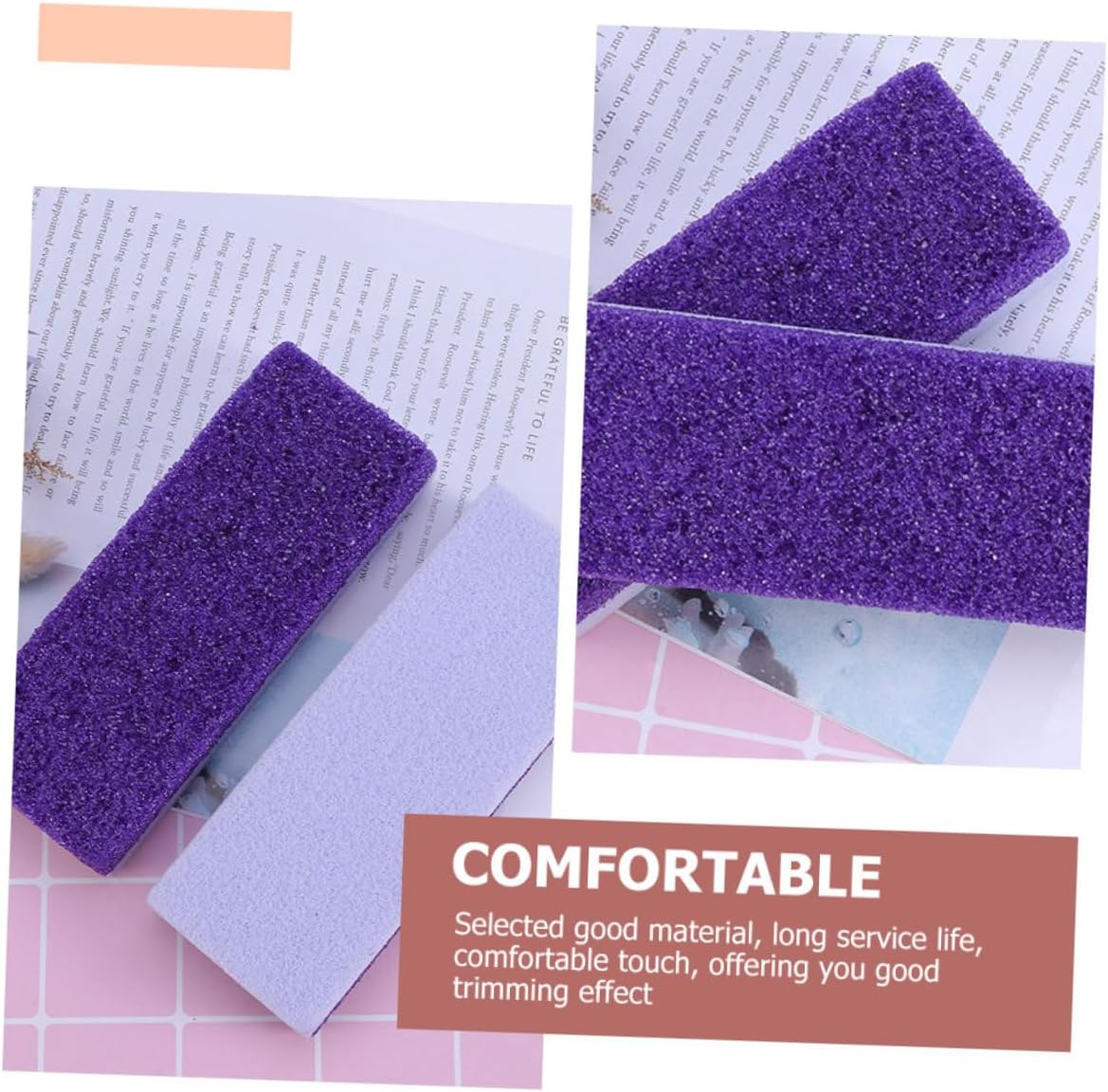 balacoo 25pcs Exfoliating Foot Files for Callus Removal Portable Foot Care Tool Fine Grinding Texture to Clean for Smooth