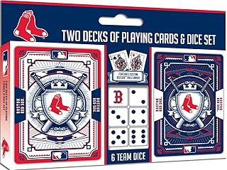Baby Fanatic Brs3230: Boston Red Sox 2-Pack Playing Cards & Dice Set