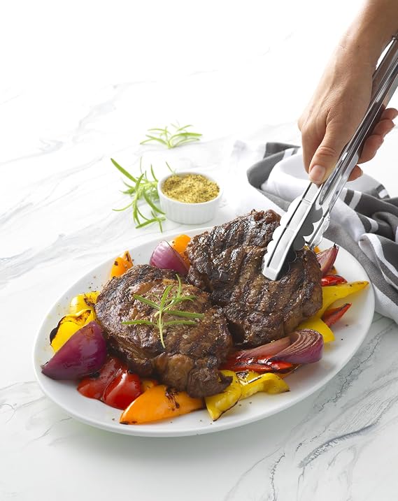 GoodCook Everyday Locking Tongs Stainless Steel Construction, 11.5-Inches, Silver