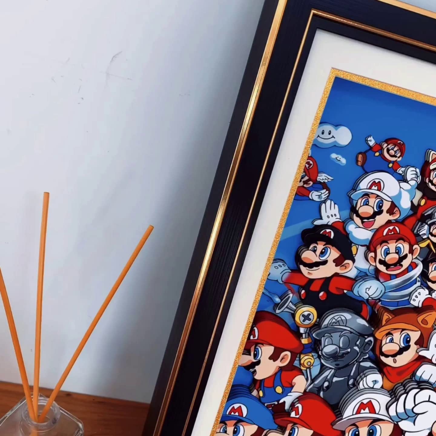 Amazon.co.jp: ArtFun スーパーマリオブラザーズ 画 周辺 グッズ 立体