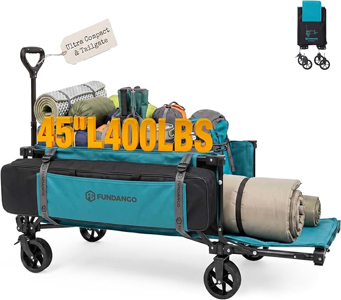 FUNDANGO Extra Long Collapsible Wagon: A Parent's Dream Helper