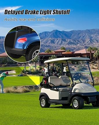 Brake Light Timer Relay for 12V 24V 36V 48V Golf Carts, 30s Brake Delay