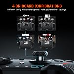 BLITZ Wireless Controller with 16 Mechanical Buttons, 4 Remappable Buttons, NFC, 6-Axis Gyroscope, One-Button Wake Up, Turbo/Remap/Macro, Zero Deadzone Joystick, RGB Charging Stand, Bluetooth & Wired, Compatible with Switch/Windows/Android/iOS