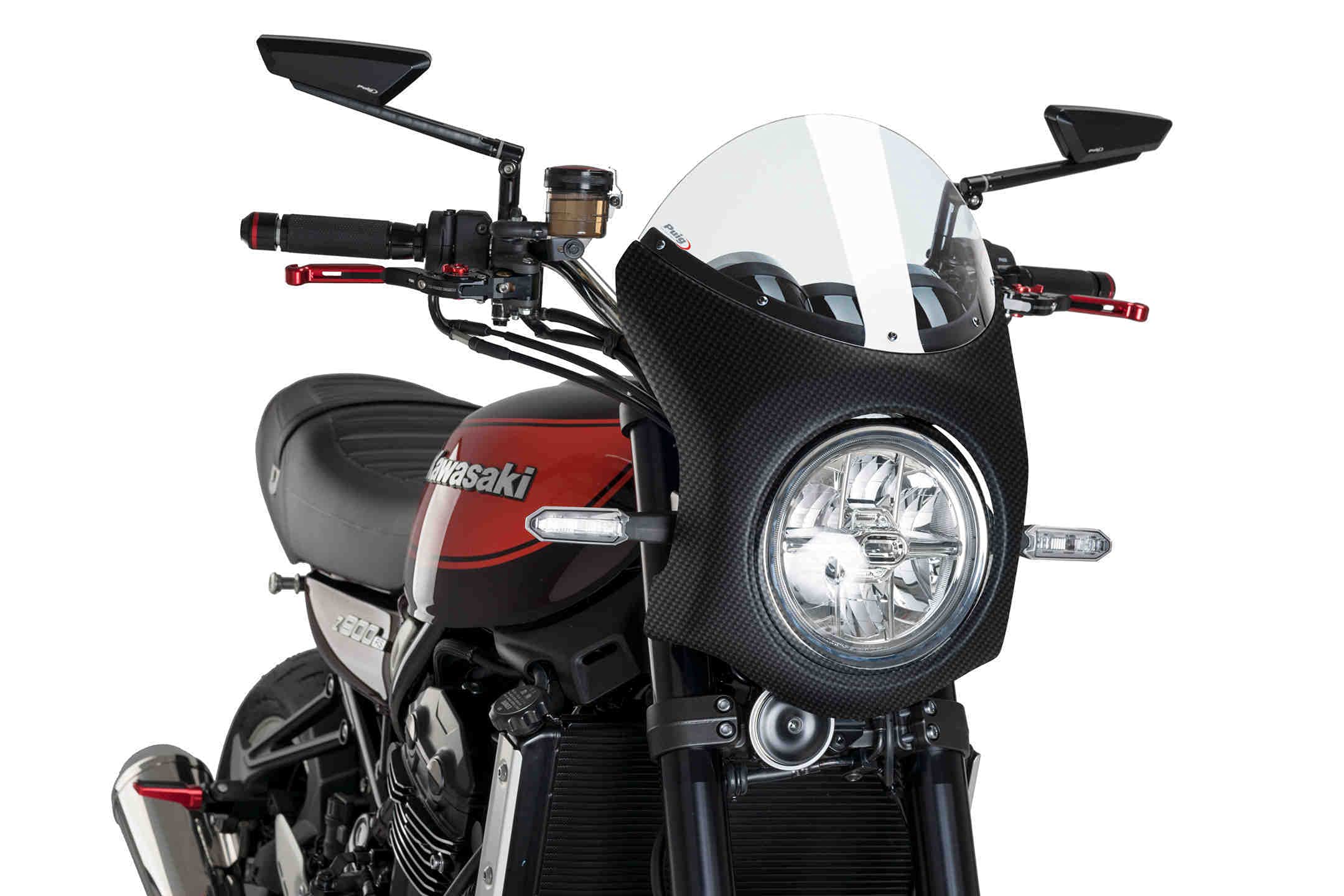 Puig Retro Semifairing Carbon Look 9596W for Kawasaki Z900RS 18'-19'