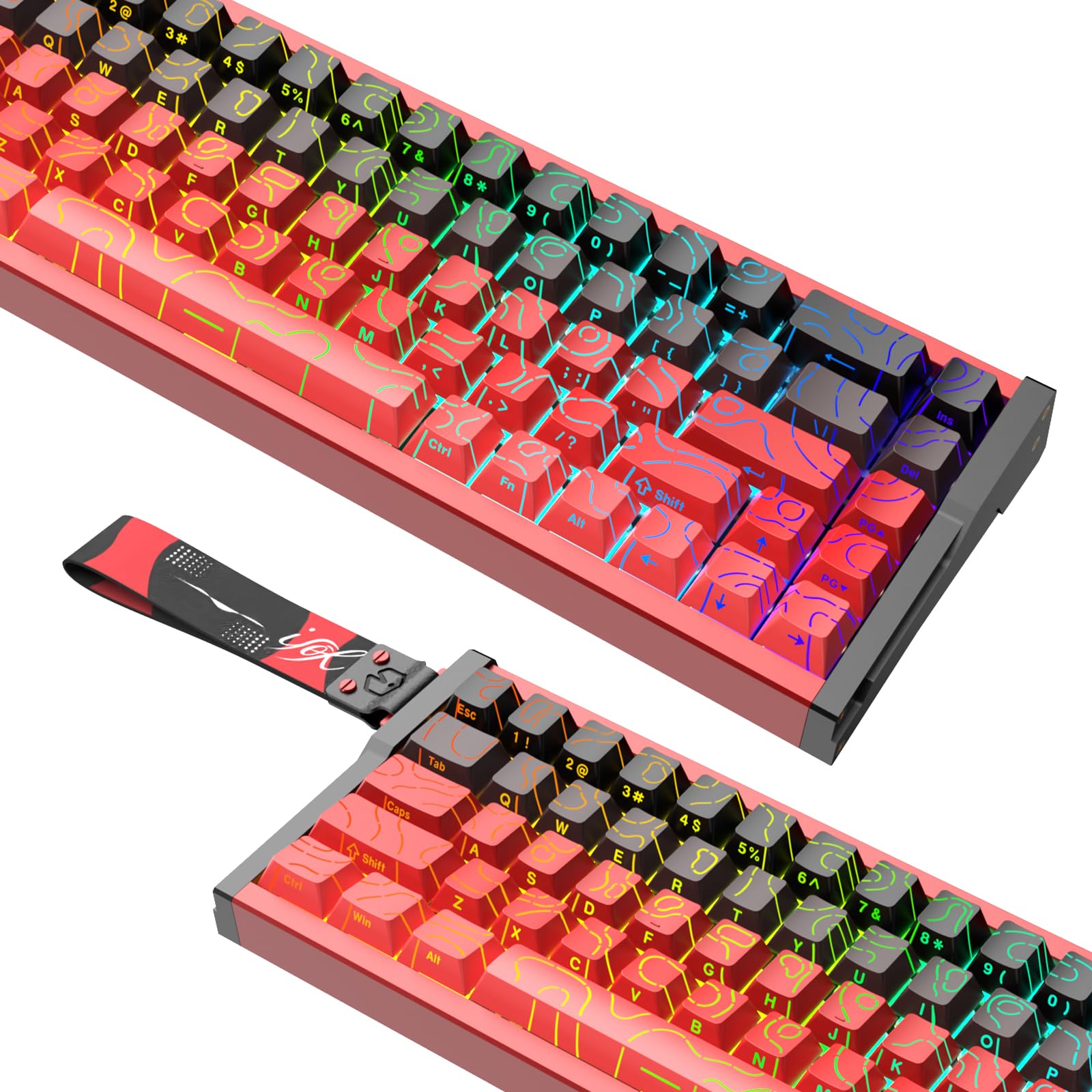 Amazon | IROK MG68PRO 68キー 有線磁気スイッチキーボード 8K低遅延