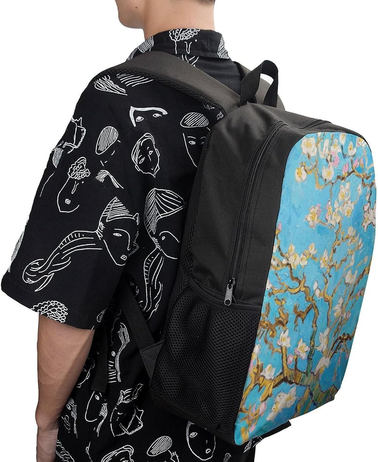 Blossoming Tree Large Backpack for Work, 17 Inch Laptop Bag image 5
