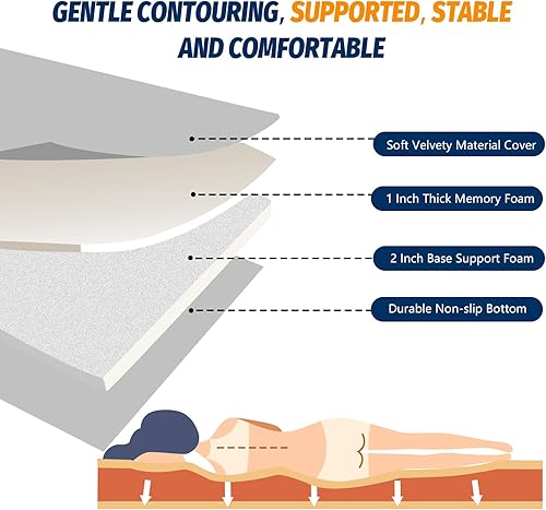 Vista 47 de CYMULA Colchón de espuma viscoelástica para campamento, tapete para dormir CertiPUR-US, colchón enrollable portátil para adultos, almohadillas