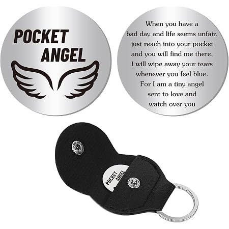 Pocket Hug Token – Stainless Steel Keepsake For Long Distance Relationships, With Keychain