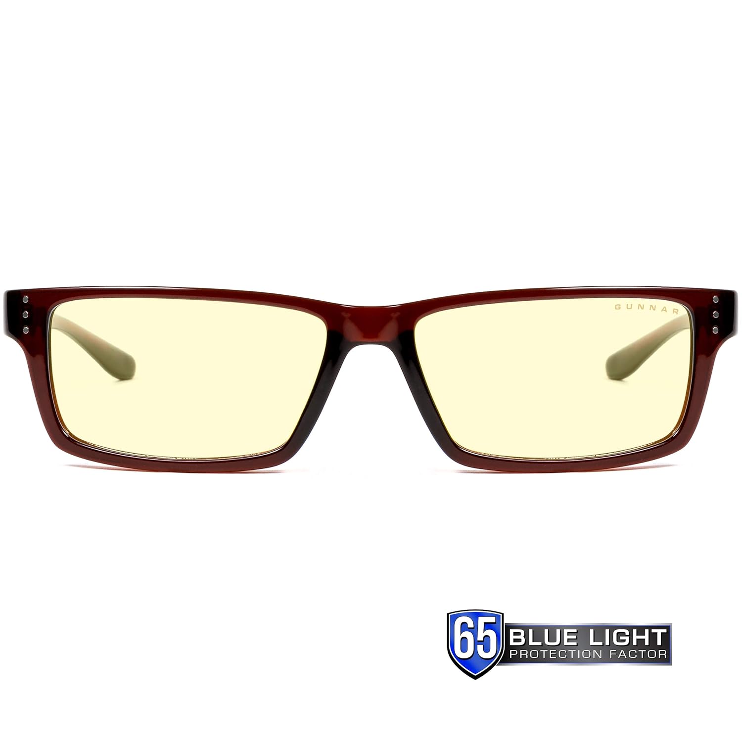 GUNNAR - Gaming and Computer Glasses - Blocks 65% Blue Light - Riot, Espresso, Amber Tint & Computer Glasses - Blocks 98% Blue Light - Intercept, Onyx, Amber Max Tint