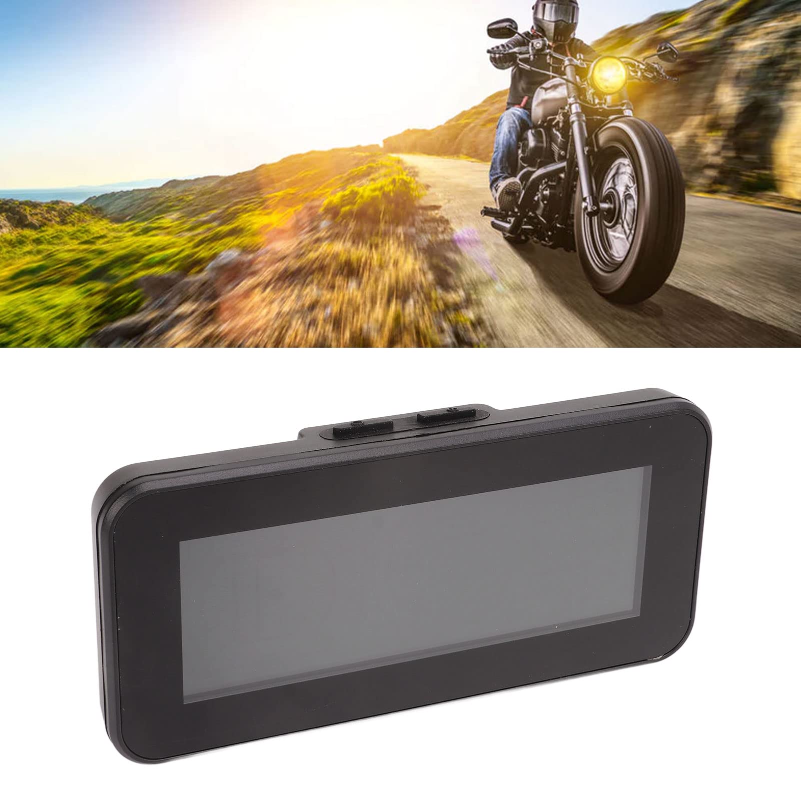 Display HUD GPS per moto e monitor pressione pneumatici per tutti i modelli di moto, 2 sensori TPMS esterni, misuratore di gradiente tachimetro digitale e bussola, segnale