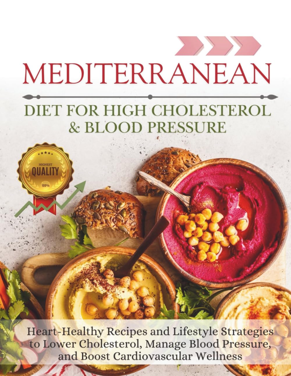 Mediterranean Diet For High Cholesterol & Blood Pressure: Heart-Healthy Recipes and Lifestyle Strategies to Lower Cholesterol, Manage Blood Pressure, and Boost Cardiovascular Wellness