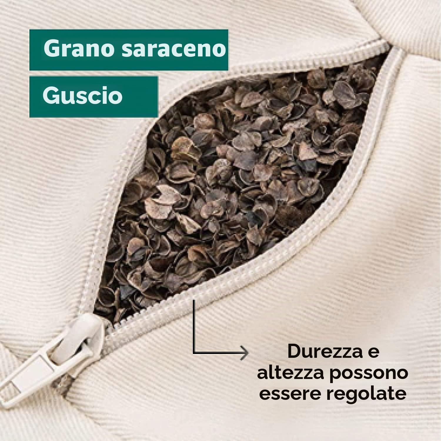 Cuscino Meditazione Mezzaluna - Yoga Zafu - Rivestimento in Cotone Lavabile