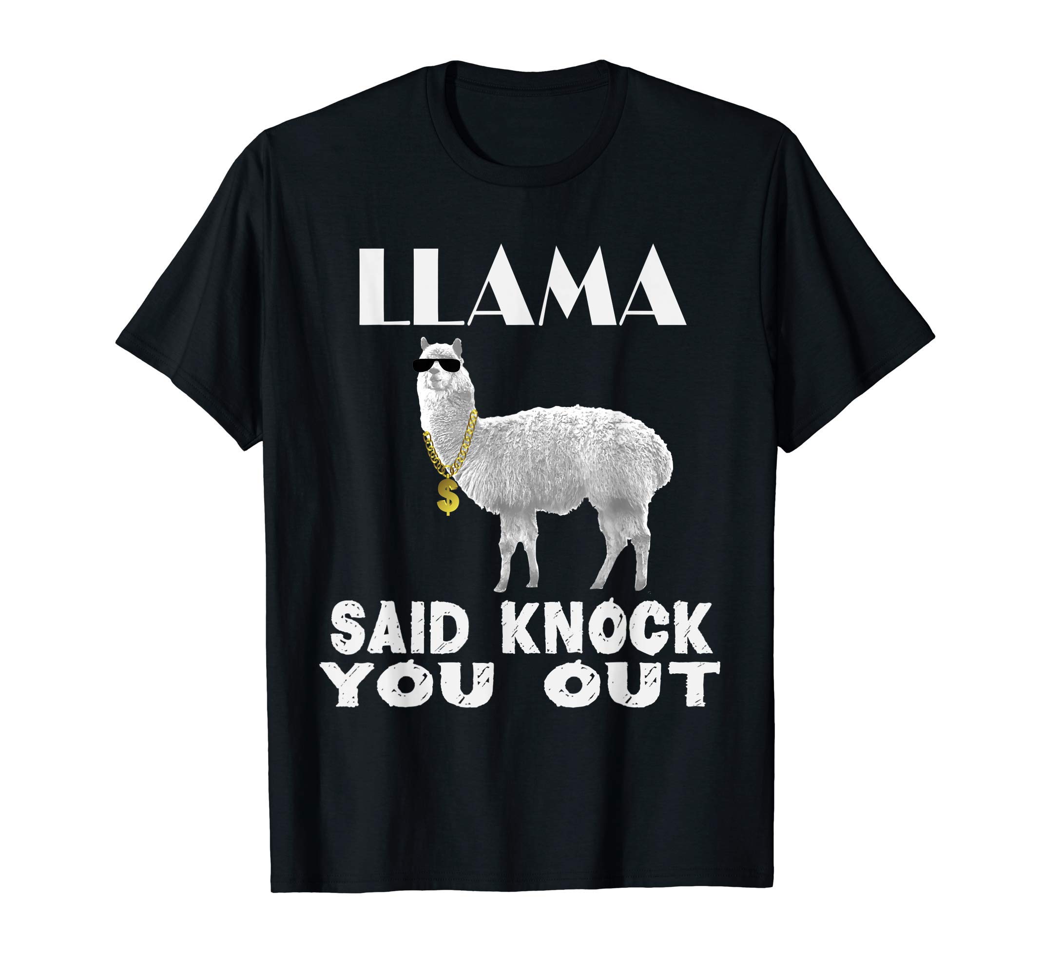Llama Said Knock You Out Funny Llama T-Shirt
