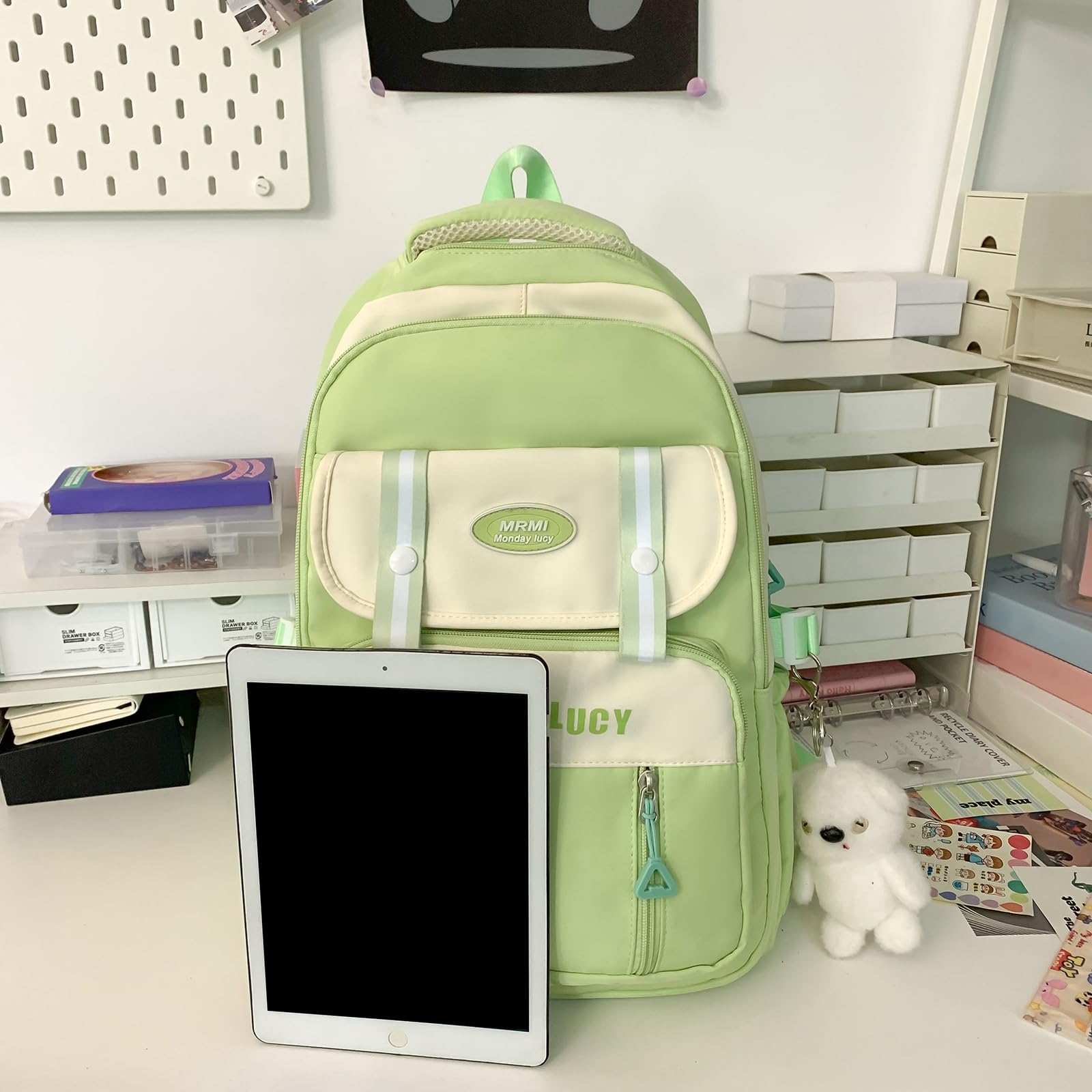Trendiger Schulranzen Freizeitrucksack mit verstellbarem Riemen, einzigartiger Teenager Rucksack mit großer Kapazität für Schüler, lässiger Reiserucksack