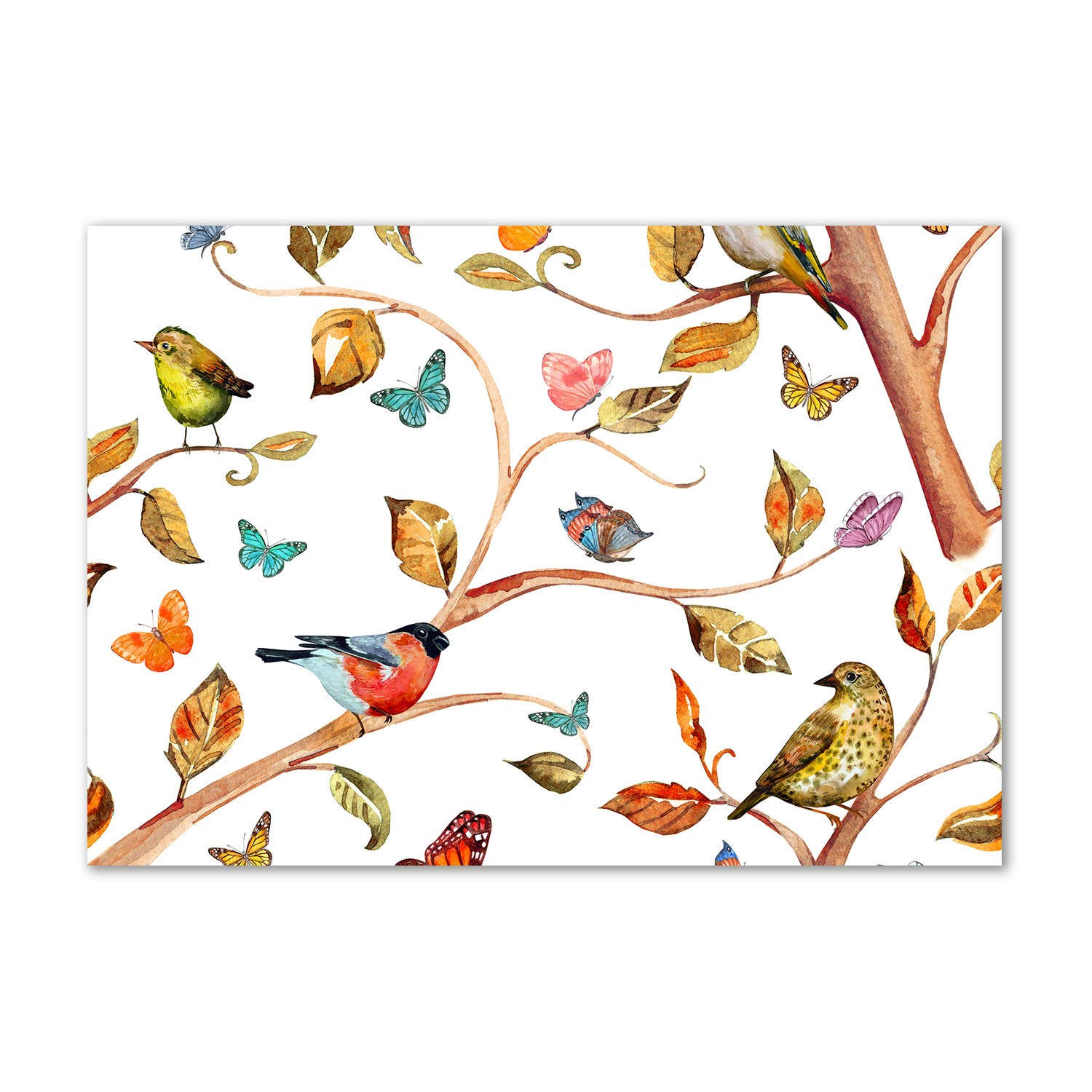 Image verre plastique déco mural acrylic glass picture Animaux oiseaux Tulup