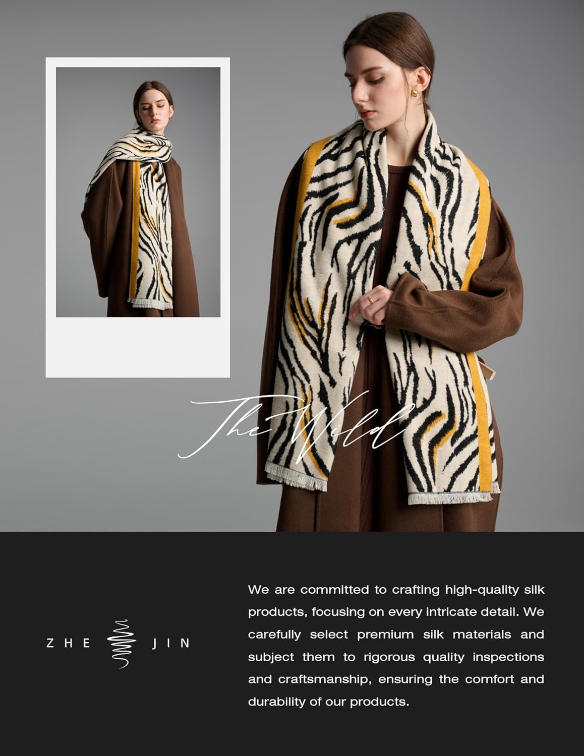 Luxurious Scarf for Women, Warm Soft Scarves Winter Gift for Her - Image 5