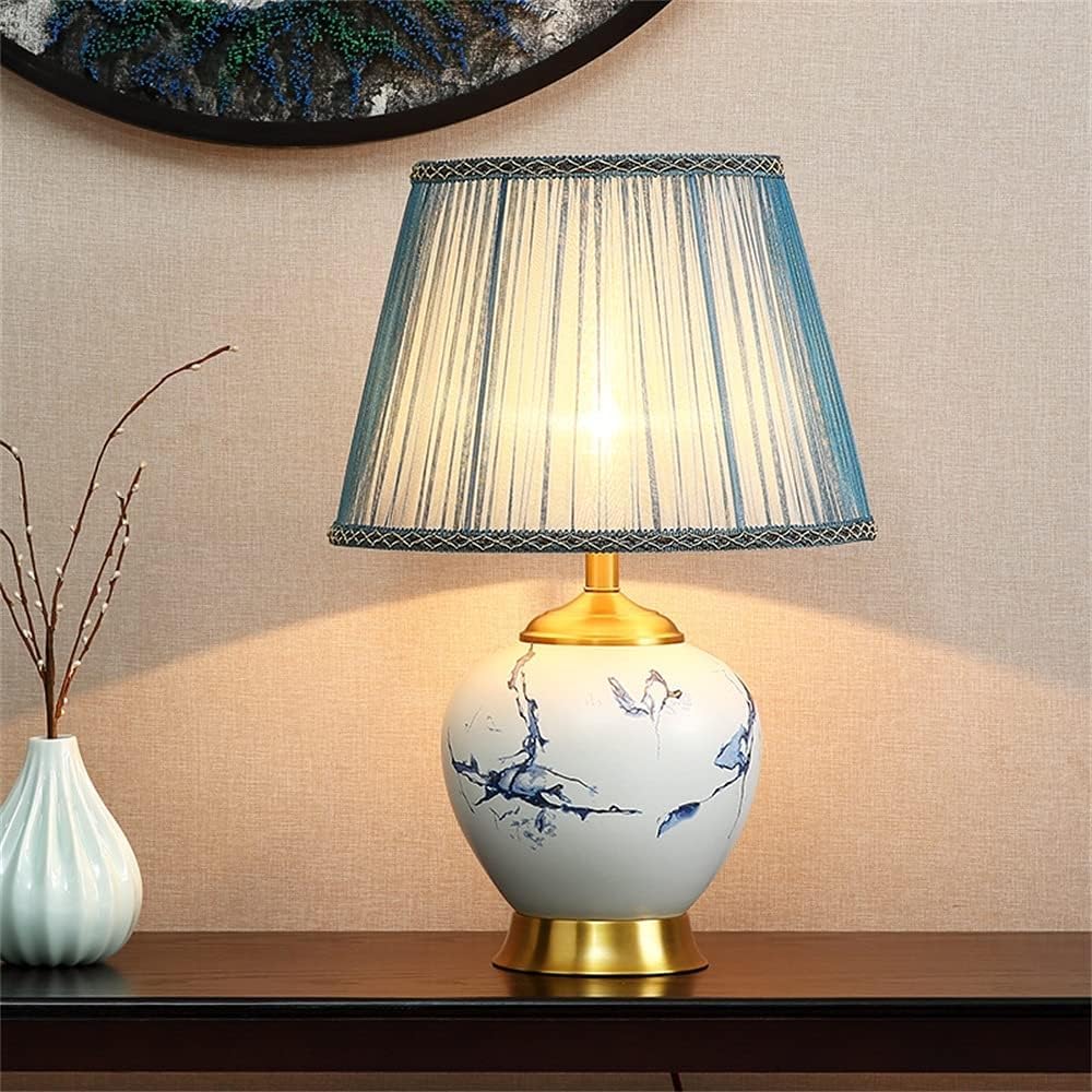 asdchZen Ceramic Dimmer Table Lamp Brass Desk Light Contemporary Decorative,For Living Room