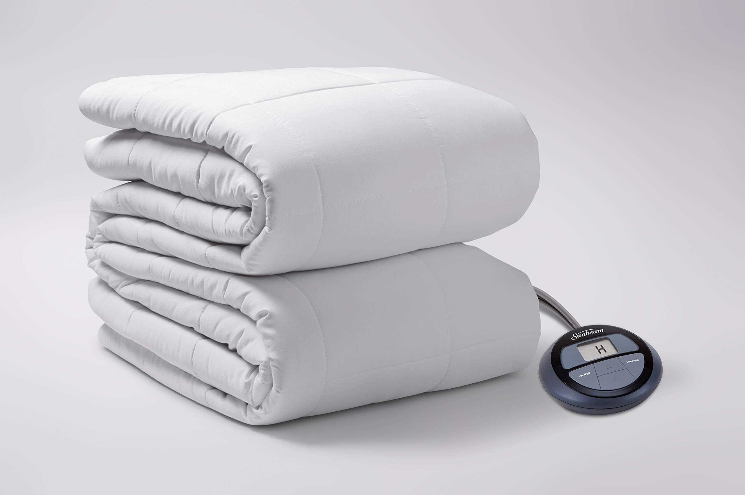 Sunbeam Luxury Quilted Electric Heated King Mattress Pad