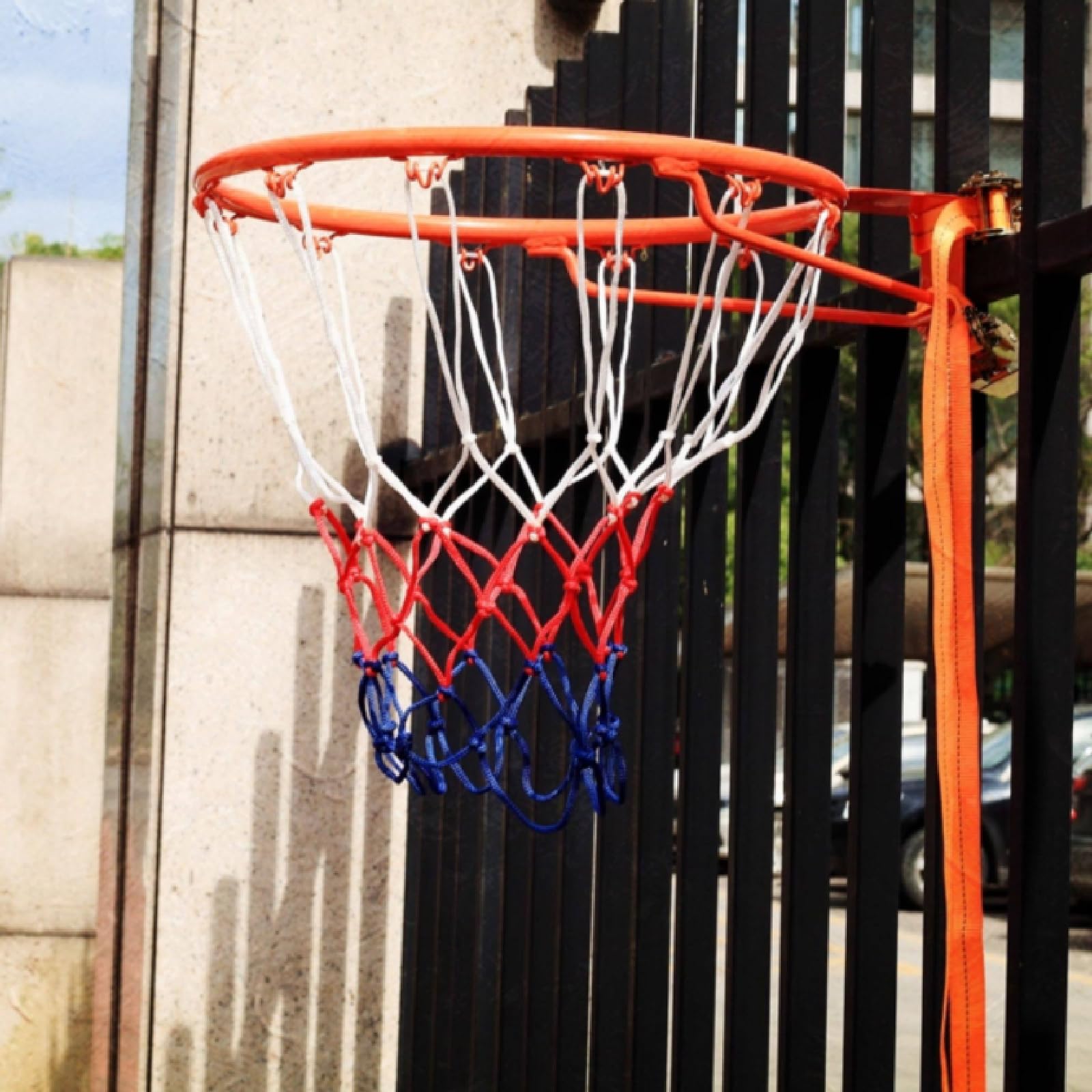 Aro de Baloncesto de Pared, Tablero de Baloncesto de Pared, Kit de Montaje de aro de Baloncesto en la Pared, aro de Baloncesto de Interior de Pared, Kit con Fijaciones, Apto para Uso en Inte