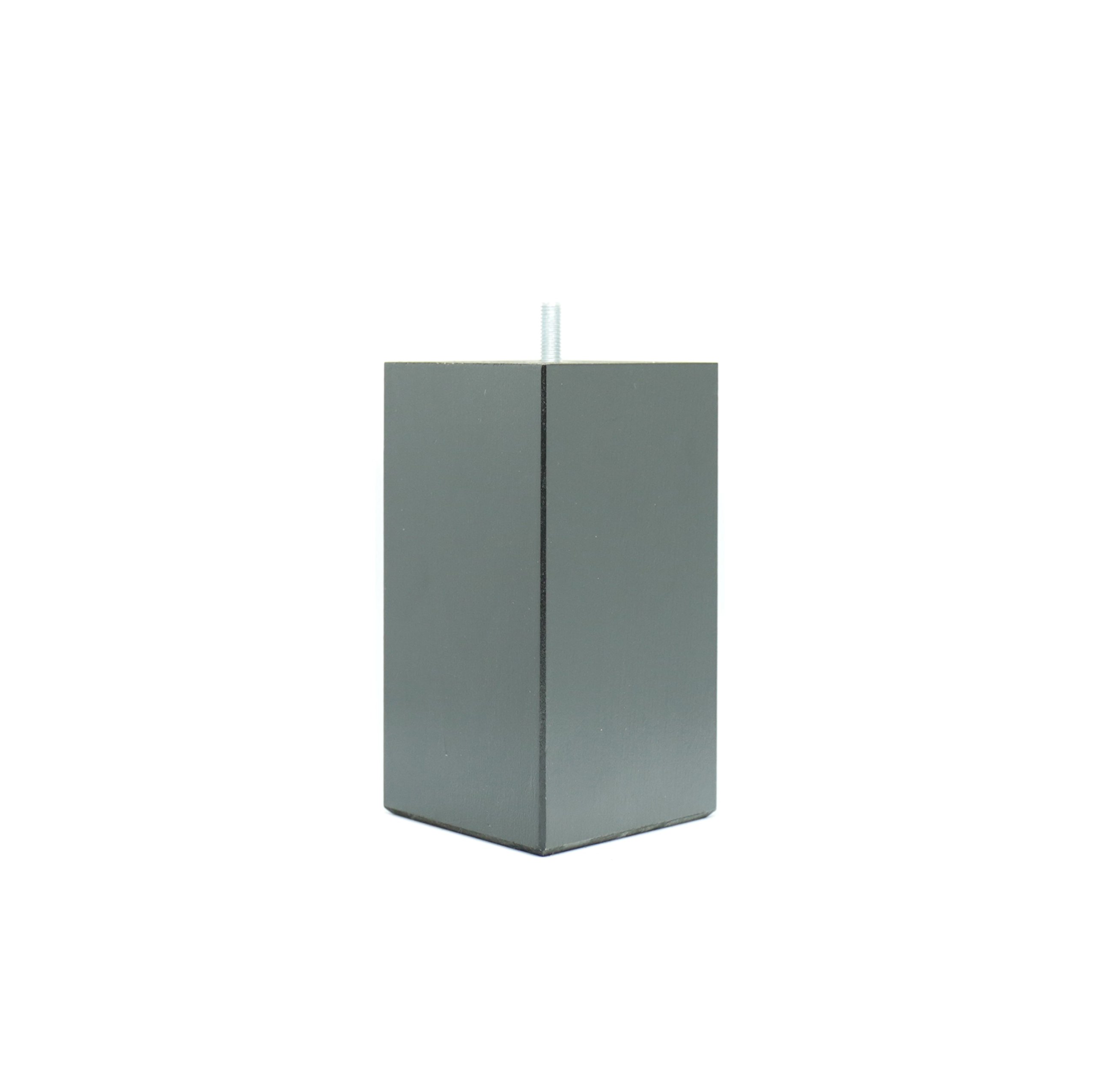 La fabrique de Patas am20170128 Juego de 4 Patas de Cama de Madera Lacado Negro 15 x 8 x 8 cm