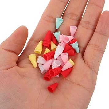 500pcs Silicone Pen Tip Protector Compatible for Apple Pencil Gen Stylus Pencil Tip Covers Drawing Tablets Accessories