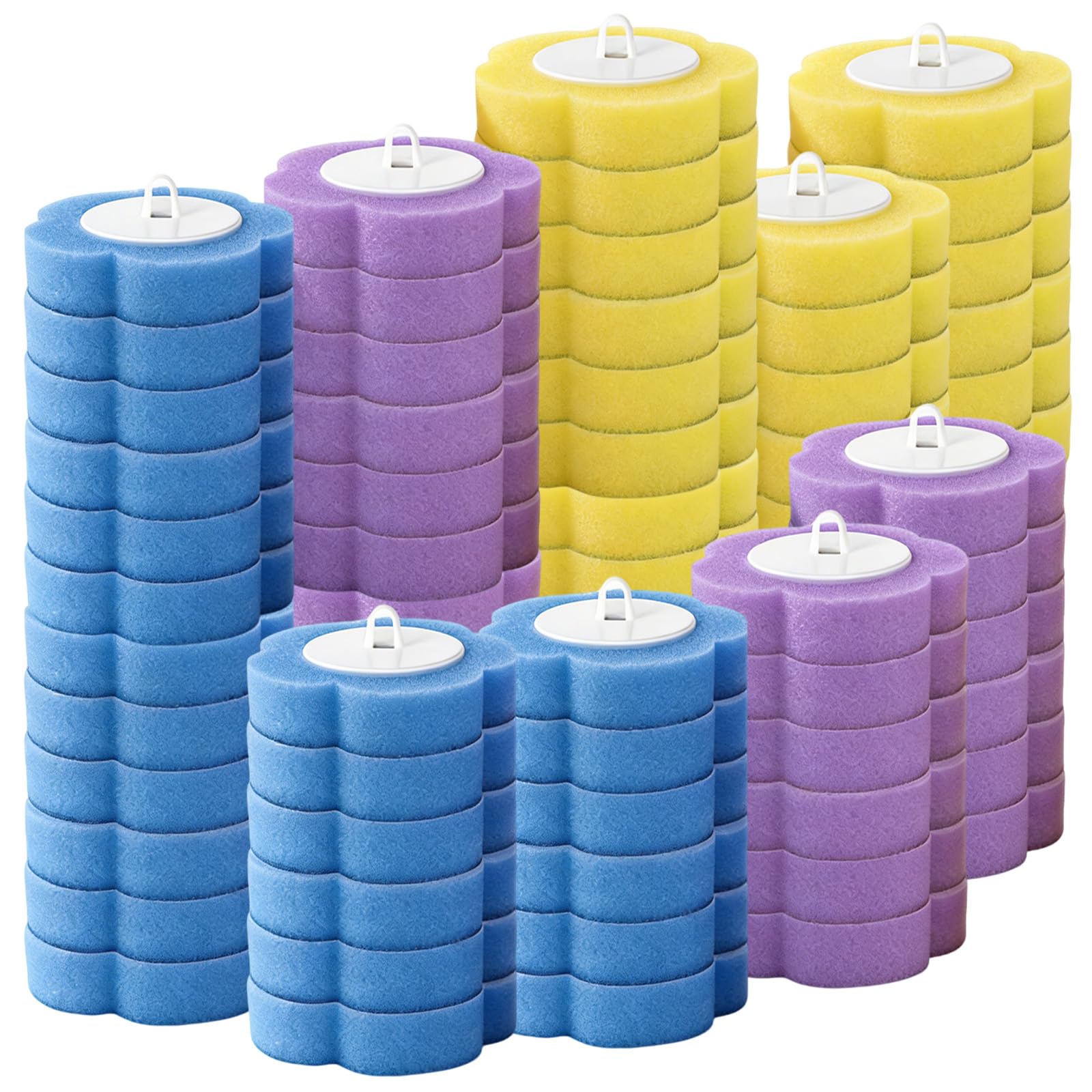 72 Pcs Disposable Toilet Brush Refills, Toilet Wand Replacement Heads
