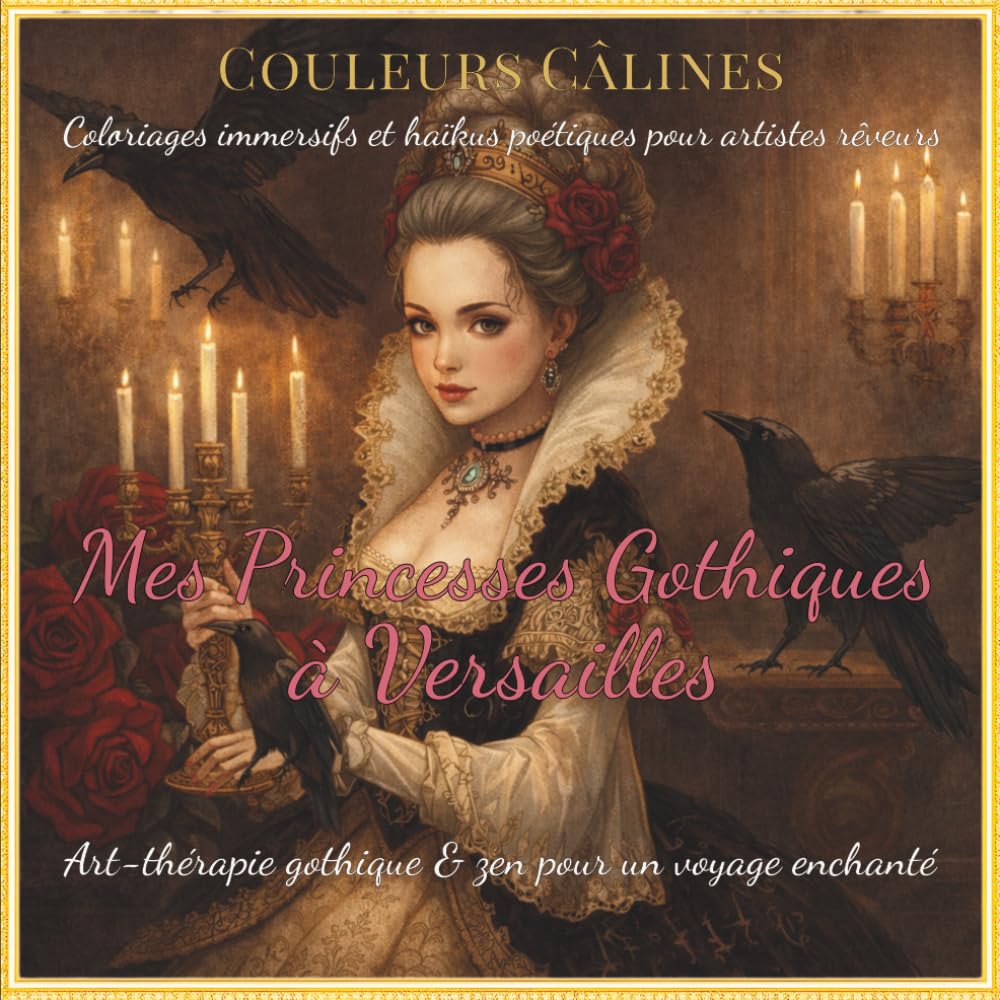 Mes princesses Gothiques à Versailles: Coloriages romantiques et Haïkus poétiques pour dentelles, roses, palais enchantés en élégance gothique (Couleurs Câlines)