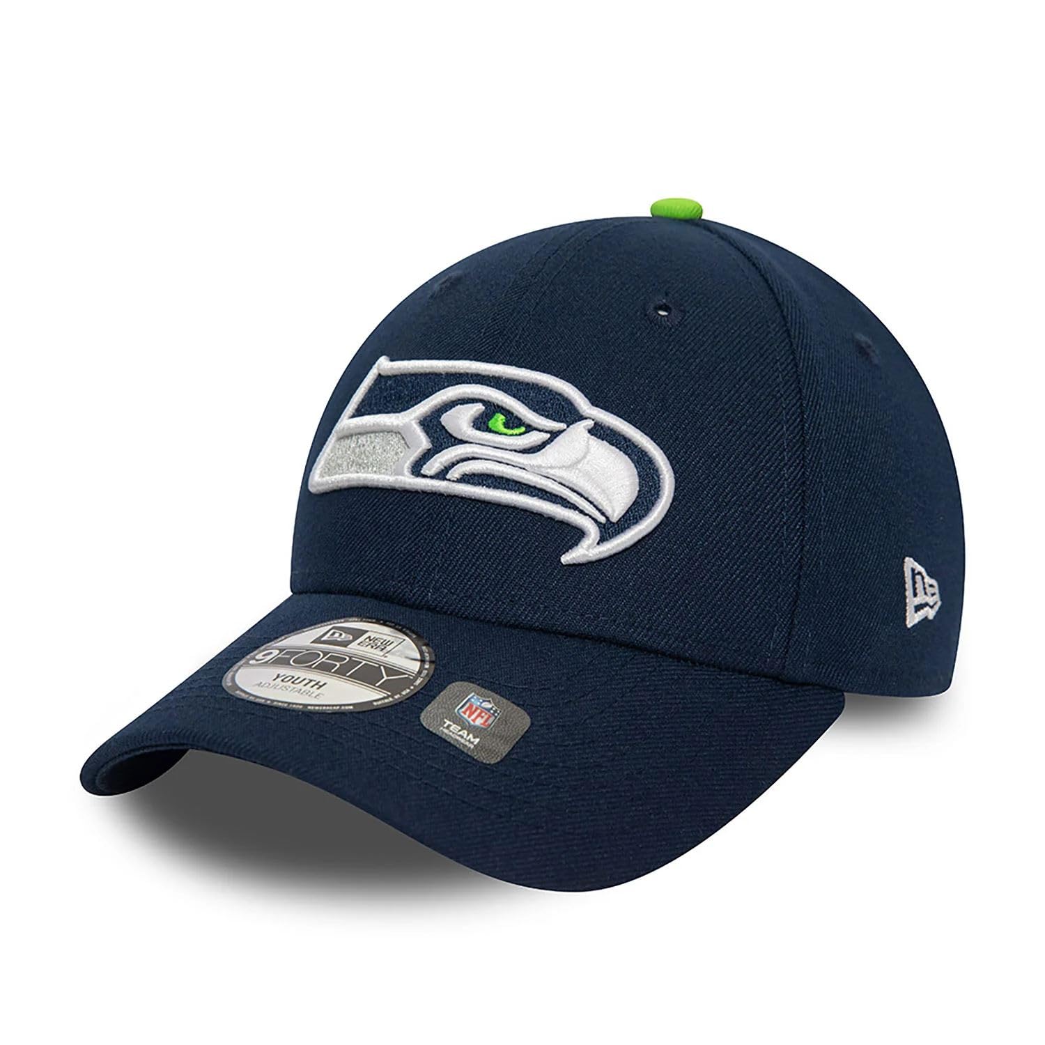 New Era Seattle Seahawks NFL The League Blue 9Forty Adjustable Cap for Kids