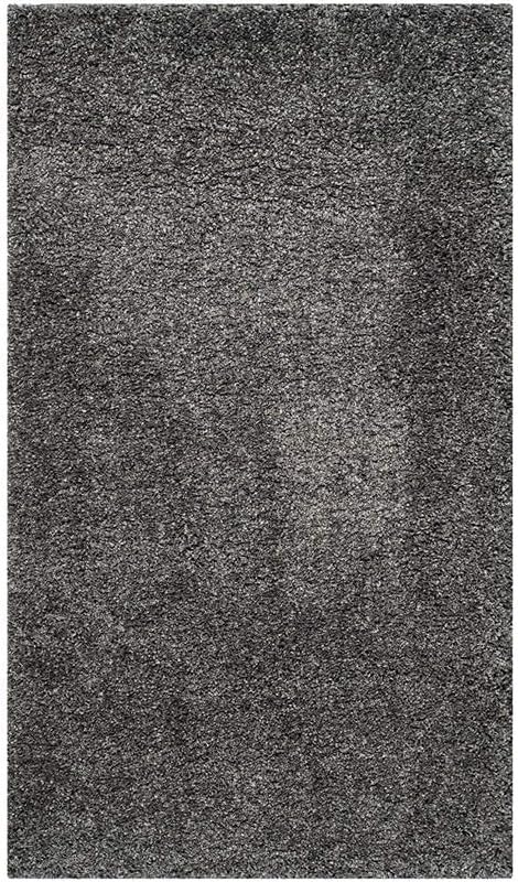 Image of Carpet for Living Room, Bedroom and Hall Handmade Microfiber Cozy Soft and Fluffy Shaggy Area Rug with 2 inch Thick Anti Skid Carpet [4x6 Feet Grey]
