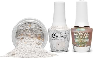 Gelish & Morgan Taylor Spring Now & Zen Trio - 15ml TPO-Free Gel & Lacquer & 1.5oz Xpress Dip N Brush, Long-Lasting, High-Shine, Chip-Resistant, Vibrant (Star Walking)