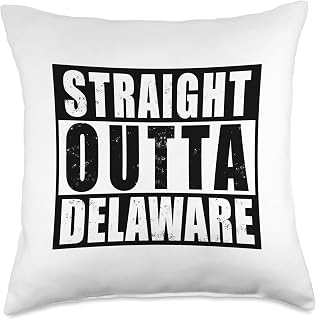 Straight Outta Delaware 1st US First State Dover 1787 Biden Throw Pillow
