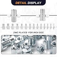 Vista 4 de Comprobador de roscas de tuercas y pernos, 26 calibres macho/hembra, 14 pulgadas y 12 métricas para comprobar rápidamente tuercas y pernos