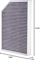 Vista 6 de Filtro de aire de cabina PG PC99343C Compatible con Porsche Taylor 2023-20, Panamera 2023-17, Panamera 2020