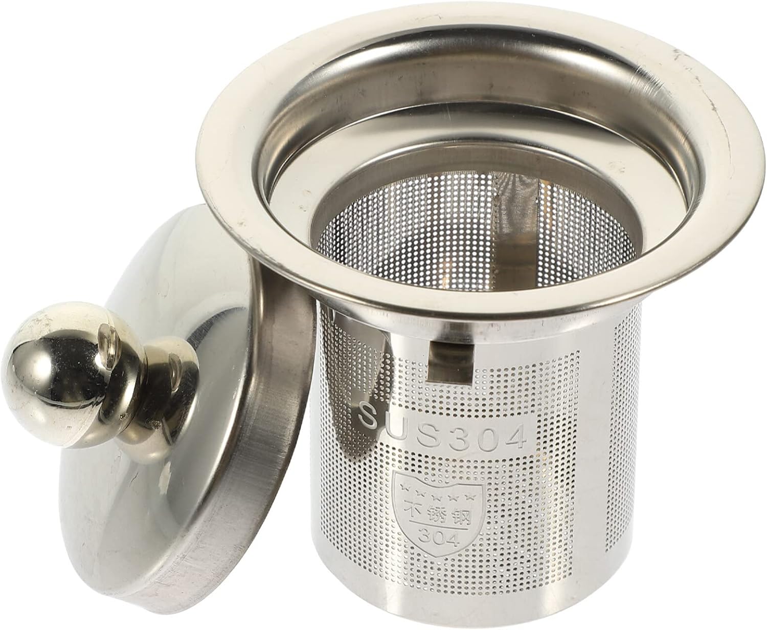 Hemoton Tea Strainer Insert with Lids Stainless Steel Tea