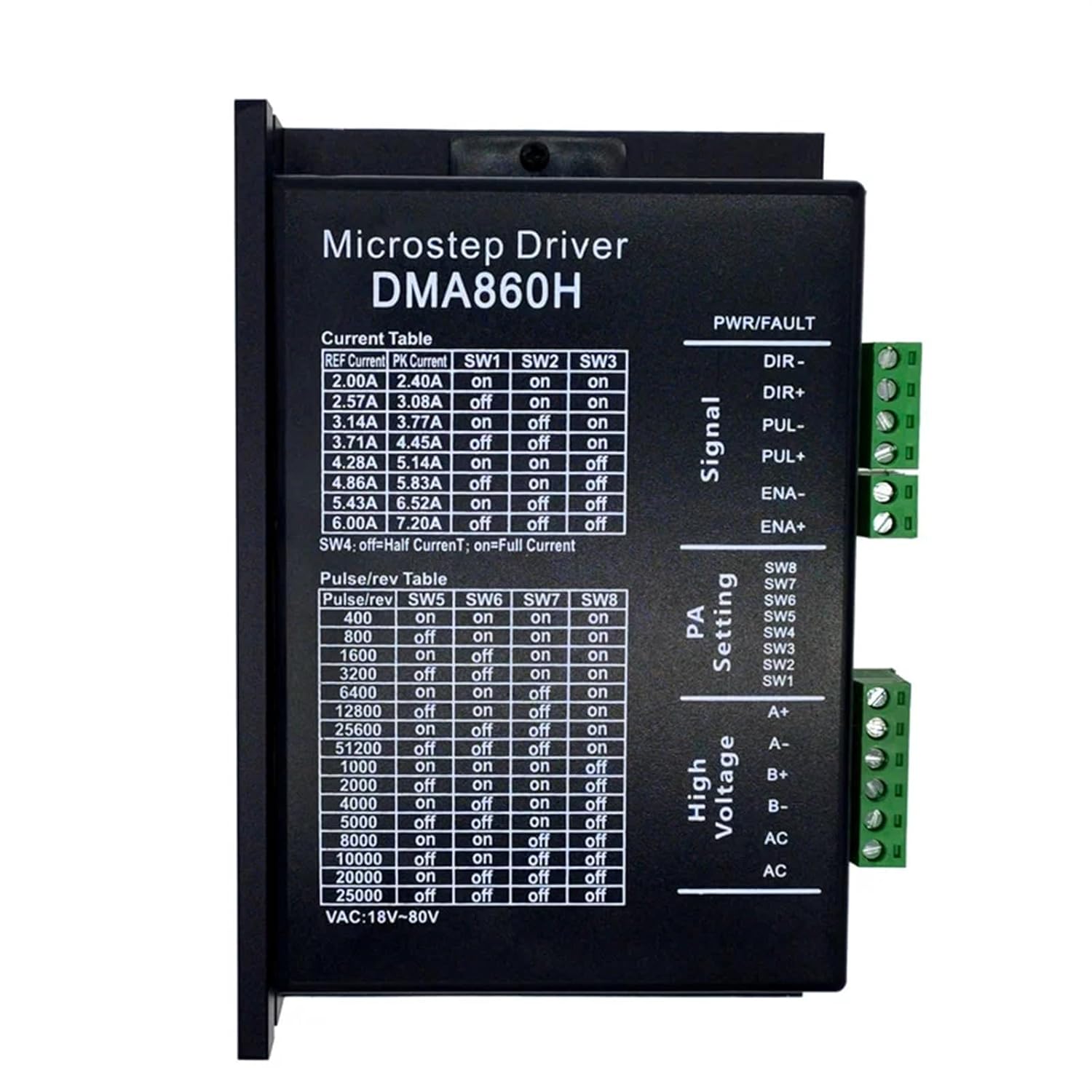 DM860H Nema23/34 Stepper Motor Driver microstep Motor brushless Motor Shell for 57 86 Stepper Motor