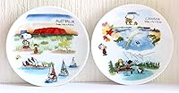 Vista 9 de Alemania México Snoopy Mini plato, juego de 2 patrones