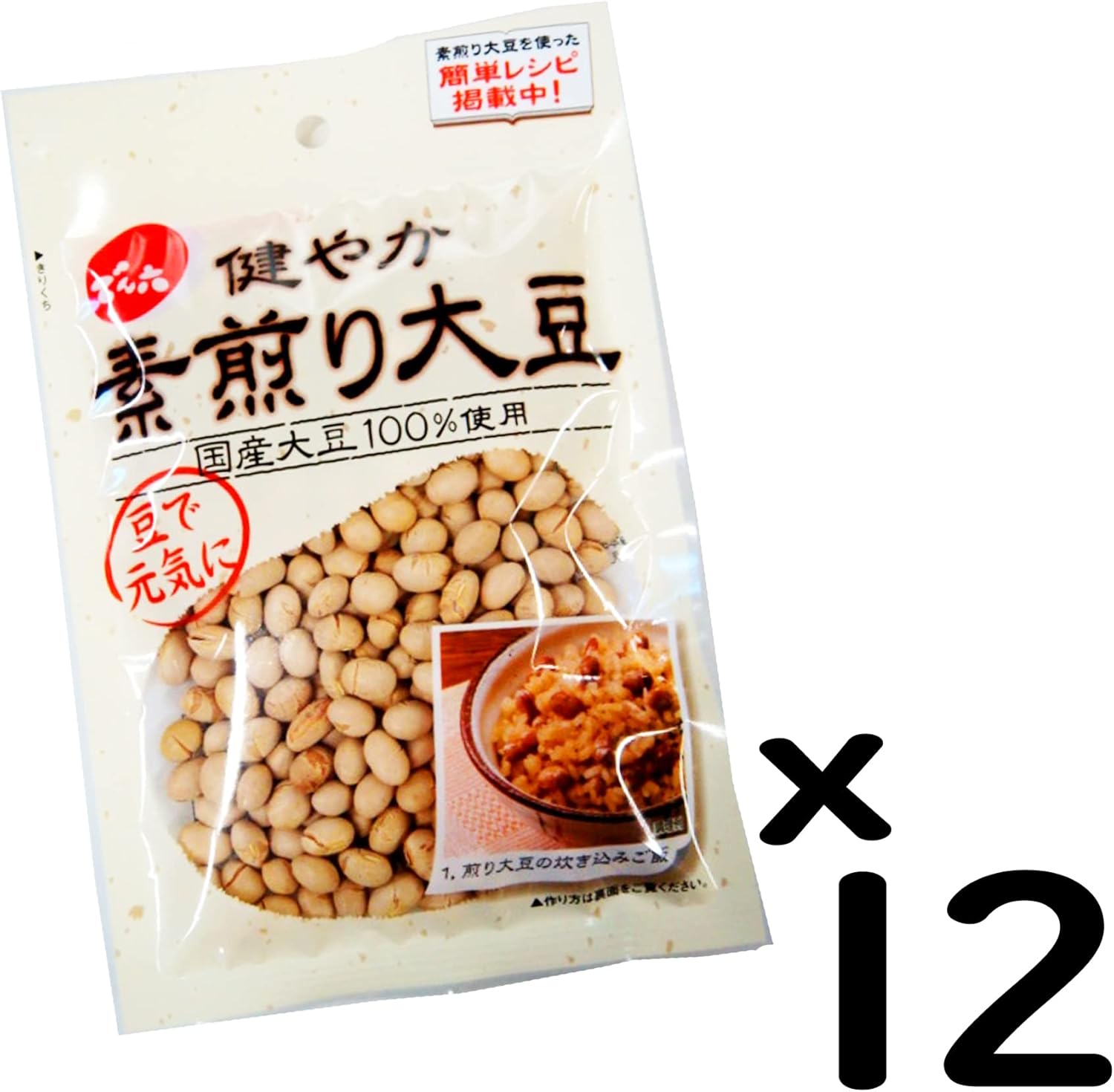 でん六 素煎り大豆 75g×12袋