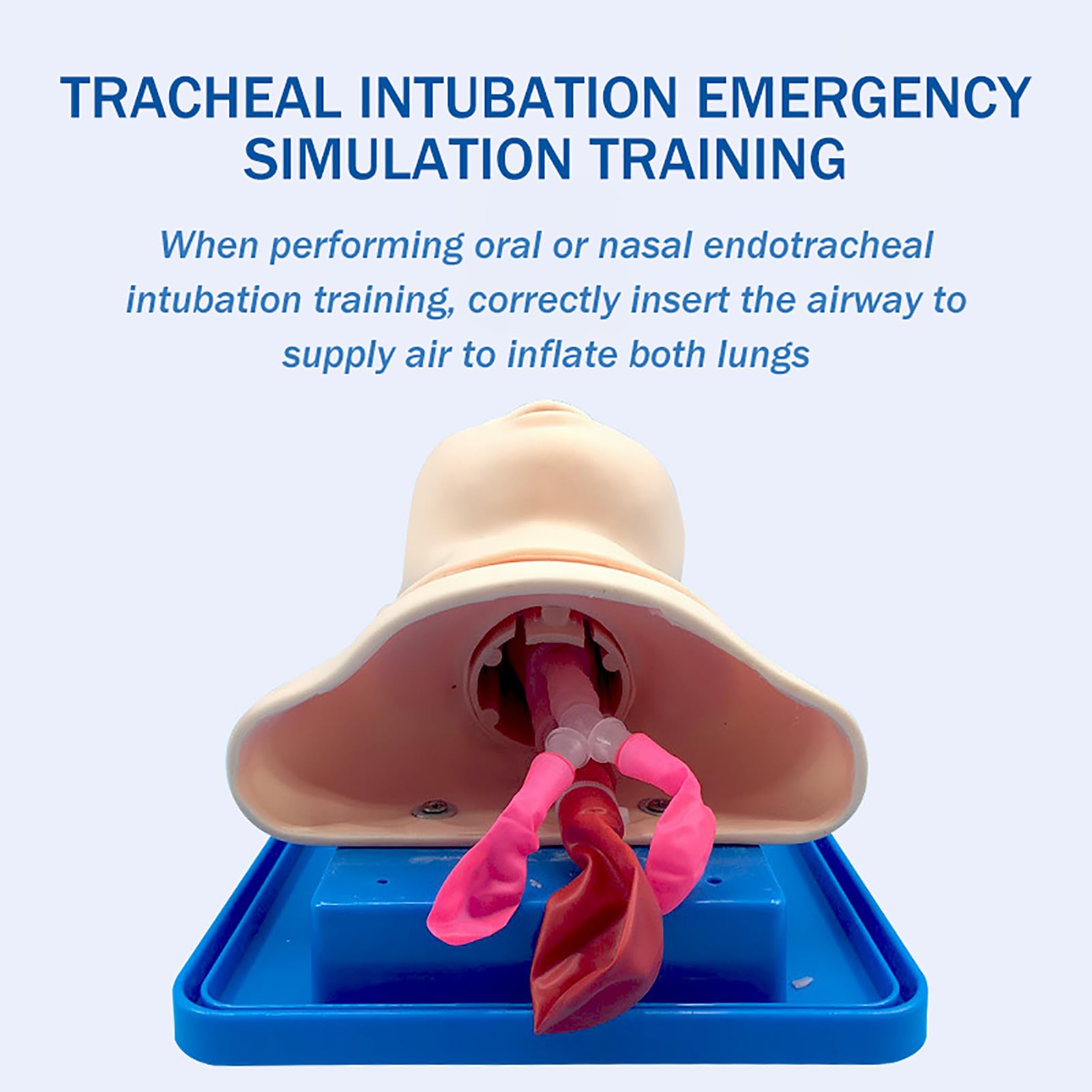 Intubazione tracheale neonatale Manikin, Istruttore di Gestione delle Vie aeree in intubazione nasale pediatrico in PVC, simulatore di Pronto Soccorso tracheale Infantile