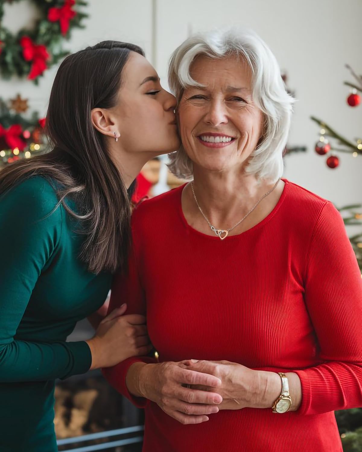 Shonyin Valentines Day Everlasting Heart Necklace for Women Girls Mother (Bonus) Daughter (Sons) Girlfriend Grandma Granddaughter Mother Daughter in Law Sister (in Law) Soulmate Wife Birthday Christmas Gifts - Image 3