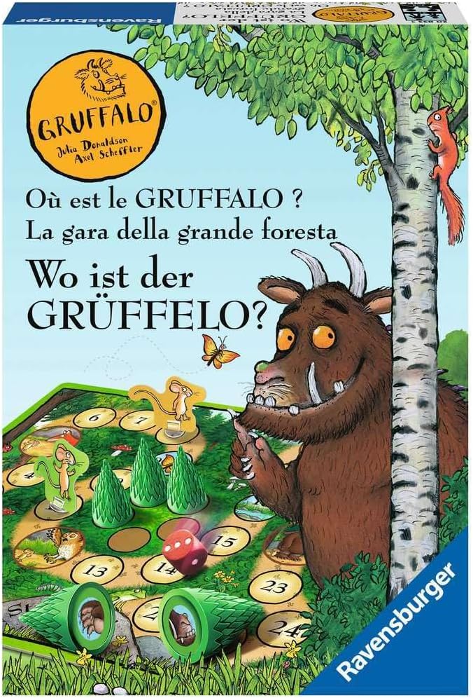Ravensburger Children's Games - 20833 - Where is The Gruffalo? - Board Game for 2-4 Gruffalo Fans from 4 Years