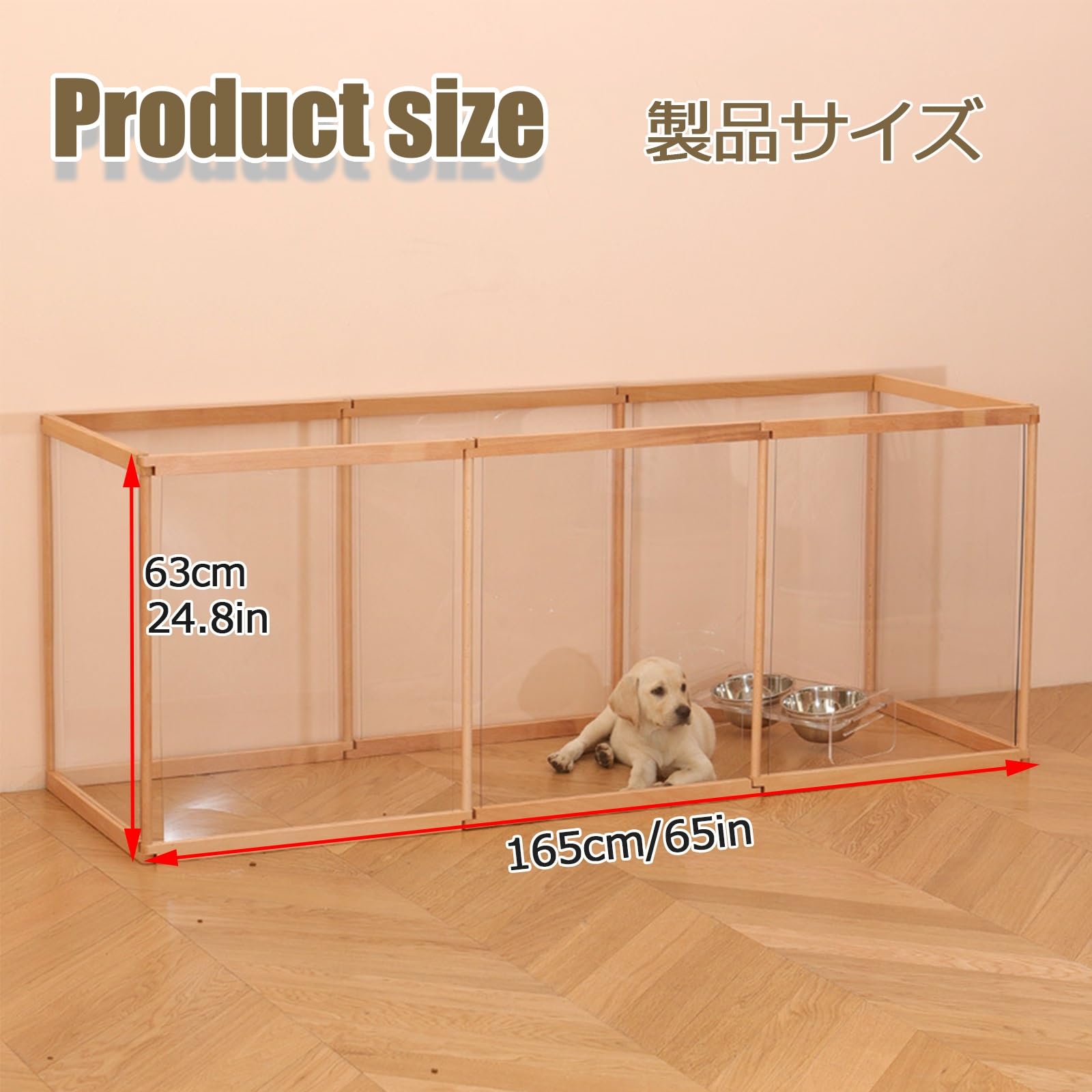 Recinto Recinzione Per Cani Recinto Per Cuccioli Recinto Per Animali Da Esterno E Interno Recinto Per Cani Da Interno Recinzione Per Cani/Cuccioli Recinzione Per Cuccioli Con Porta(Wood color