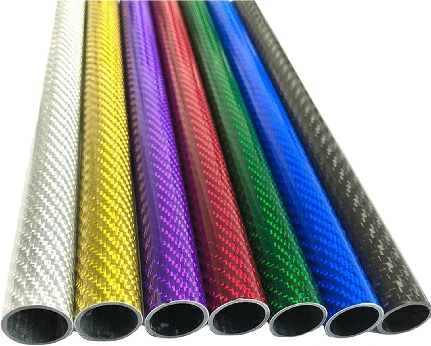 Amazon.com: 2pcs Colored 3K Carbon Fiber Tube 25 * 22mm,25 * 23mm,40 ...