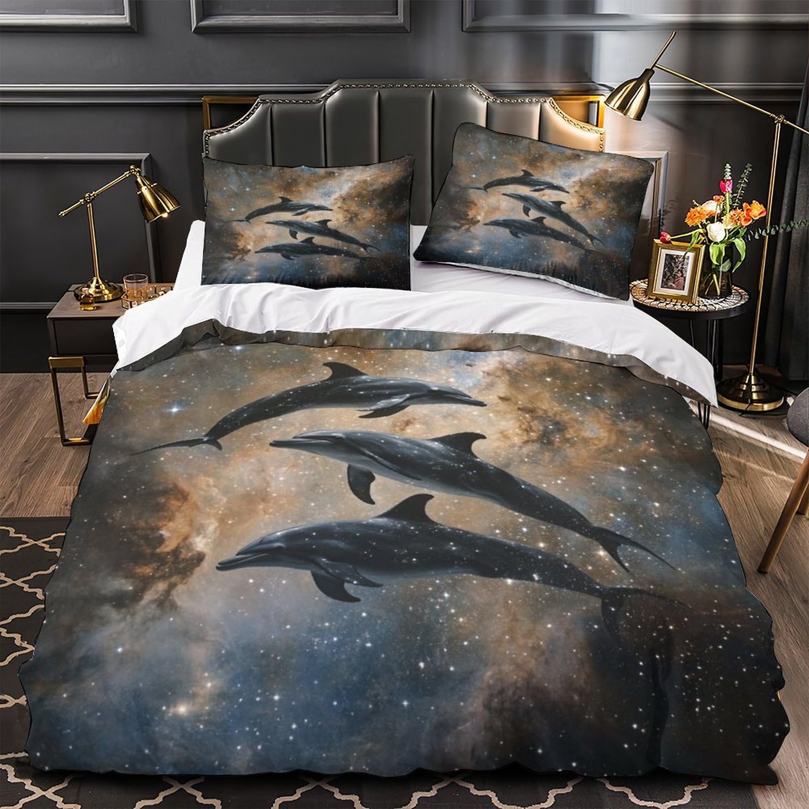 Housse de couette dauphin 3D le cadeau idéal pour relooker la chambre d'un adolescent