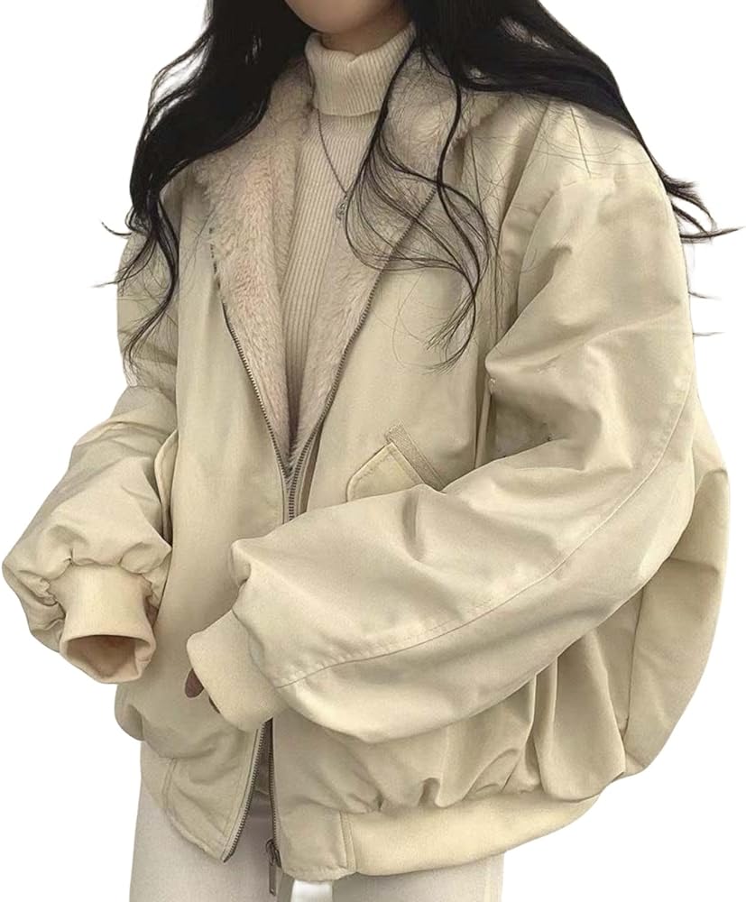 Smoneyful Womens Fleece Jackets Plus Size Hooded Reversible Sherpa