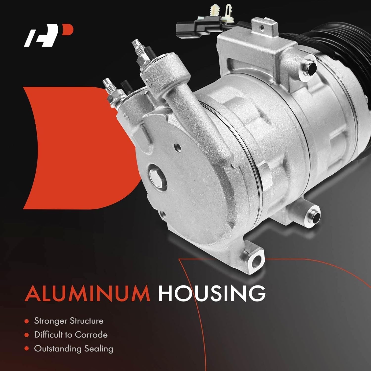 A-Premium Air Conditioner AC Compressor with Clutch Compatible with 2008-2012 Ford Escape, 2008-2011 Mazda Tribute & Mercury Mariner, 2.3L 2.5L