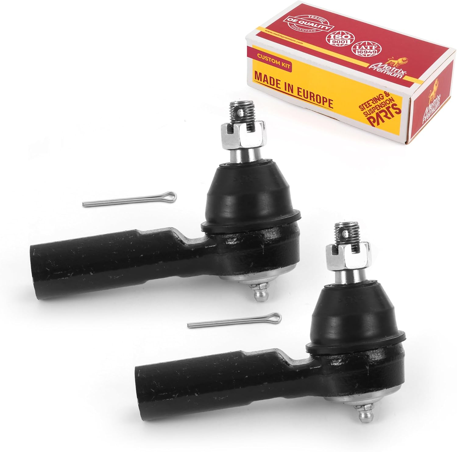 Metrix Premium Chassis Parts - 2 PC Front Outer Tie Rod End Kit Fits 14 mm Thread 05-07 Ford Escape, 09-12 Escape, 06-07 Mercury Mariner, 09-11 Mariner, (14 mm Thread) ES800846, Made in Europe