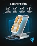 Anker 313 Chargeur sans fil (Stand), certifié Qi pour iPhone 15/14 / 13/12 / 11 / X / 8, 10W Max pour Galaxy S23 / S22 / S21, Micro-USB (9V / 2A Adaptateur requis, non inclus)