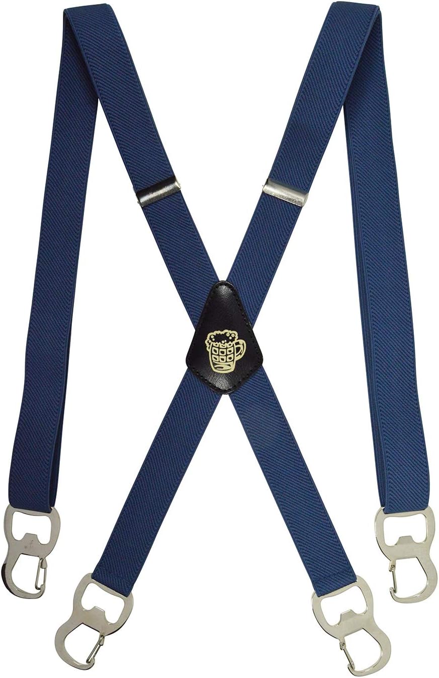 Bretelle A Y Con Clip A Moschettone E Apribottiglie - Design Con Boccale Di Birra, Regolabili - Foto 4