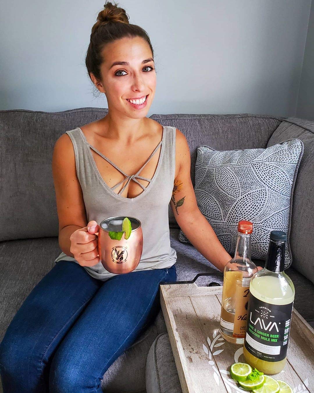 LAVA Premium Spicy Jalapeño Margarita Mix & Spicy Moscow Mule Mix by LAVA Craft Cocktail Co., Lots of Flavor and Ready to Use, 1-Liter (33.8oz) Glass Bottles