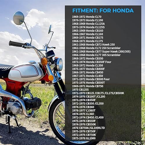 Miniatura 6 de Tubo de manguito de acelerador con agarre giratorio para manillar de 7/8 pulgadas para Honda CB350 CB 360 450 500 550 650 750 GL1000, Alpha Rider